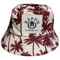 REPPN - Tropical Vacation Bucket Hat - Palms Maroon