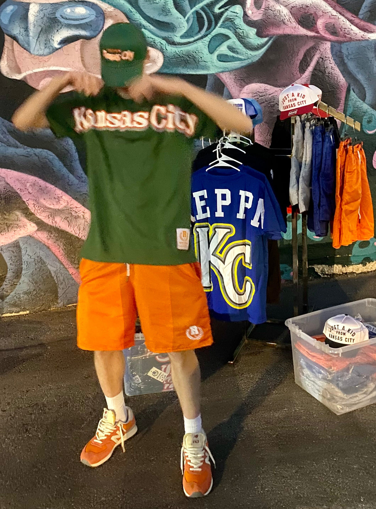 REPPN - Nylon Windbreaker Shorts - Orange