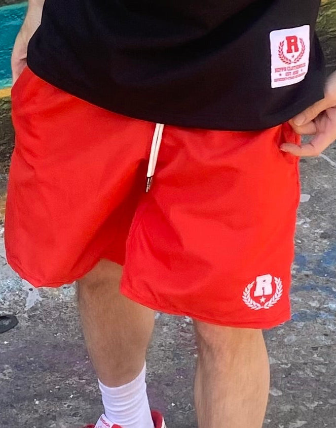 REPPN - Nylon Windbreaker Shorts - Red