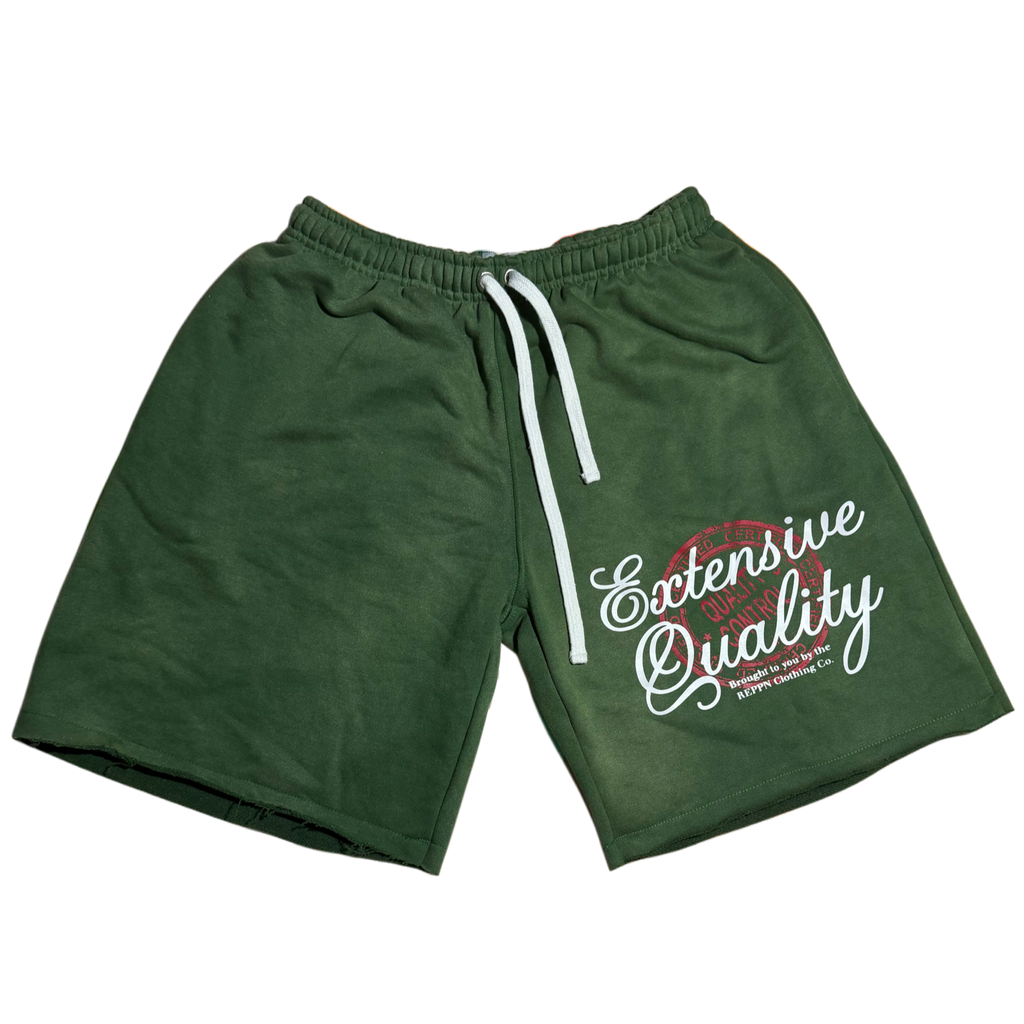REPPN - Extensive Quality Fleece Sweat Shorts - Green