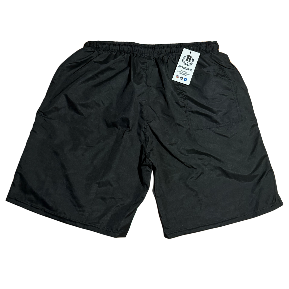 REPPN - Nylon Windbreaker Shorts - Black