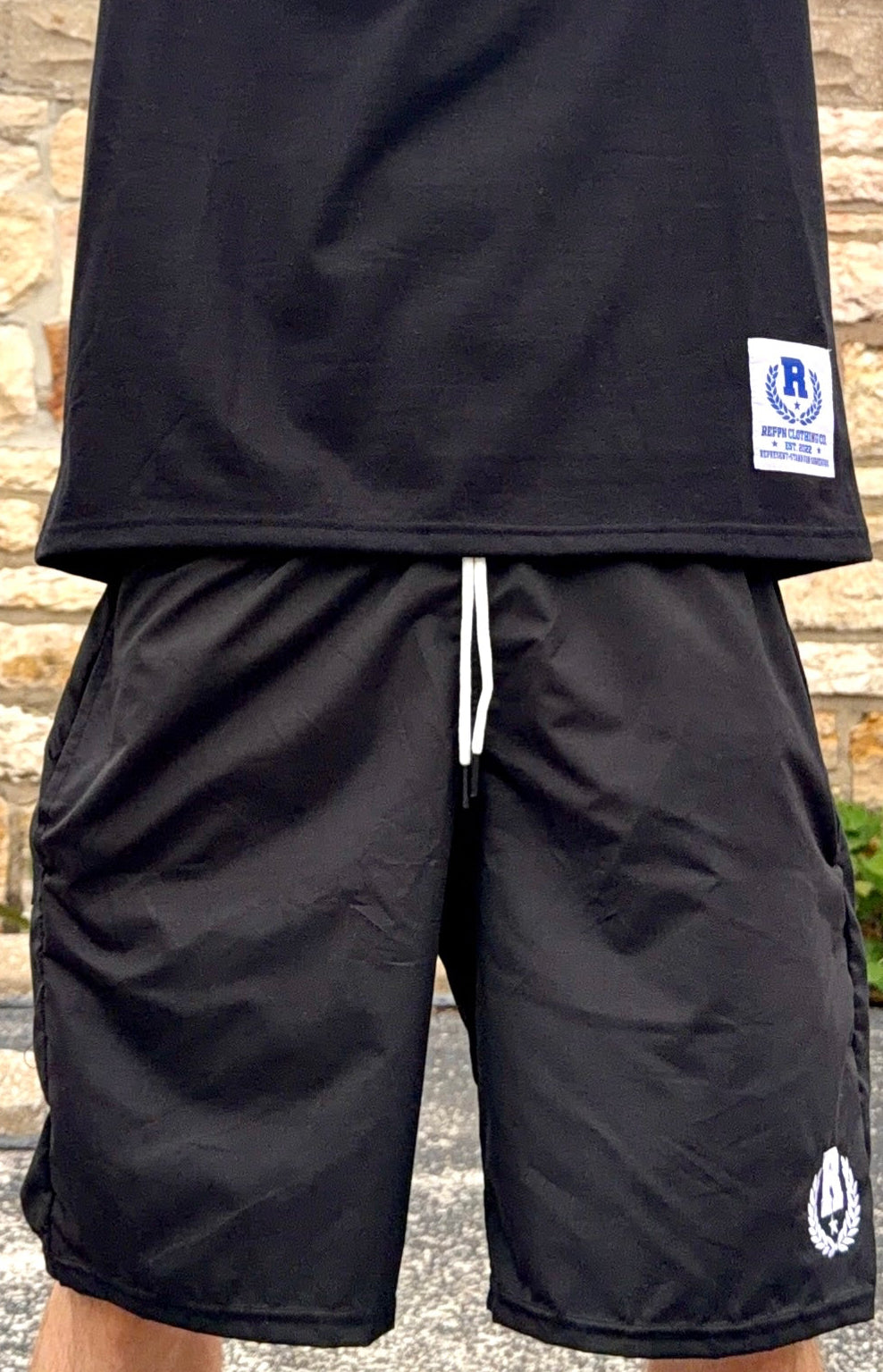 REPPN - Nylon Windbreaker Shorts - Black