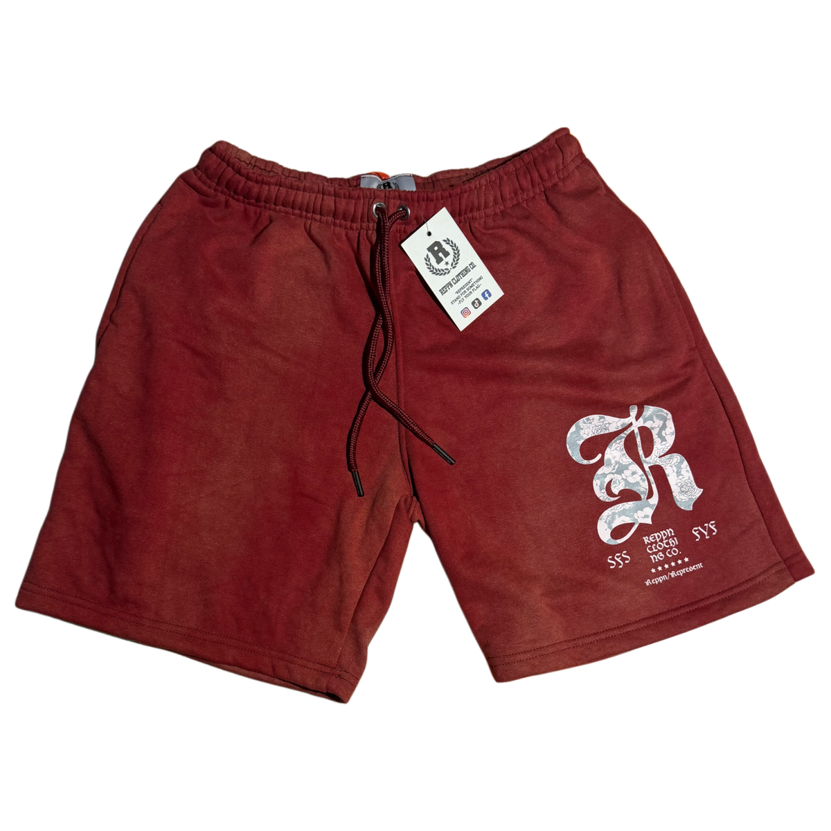 REPPN - Signature Series Fleece Sweat Shorts - Burgundy