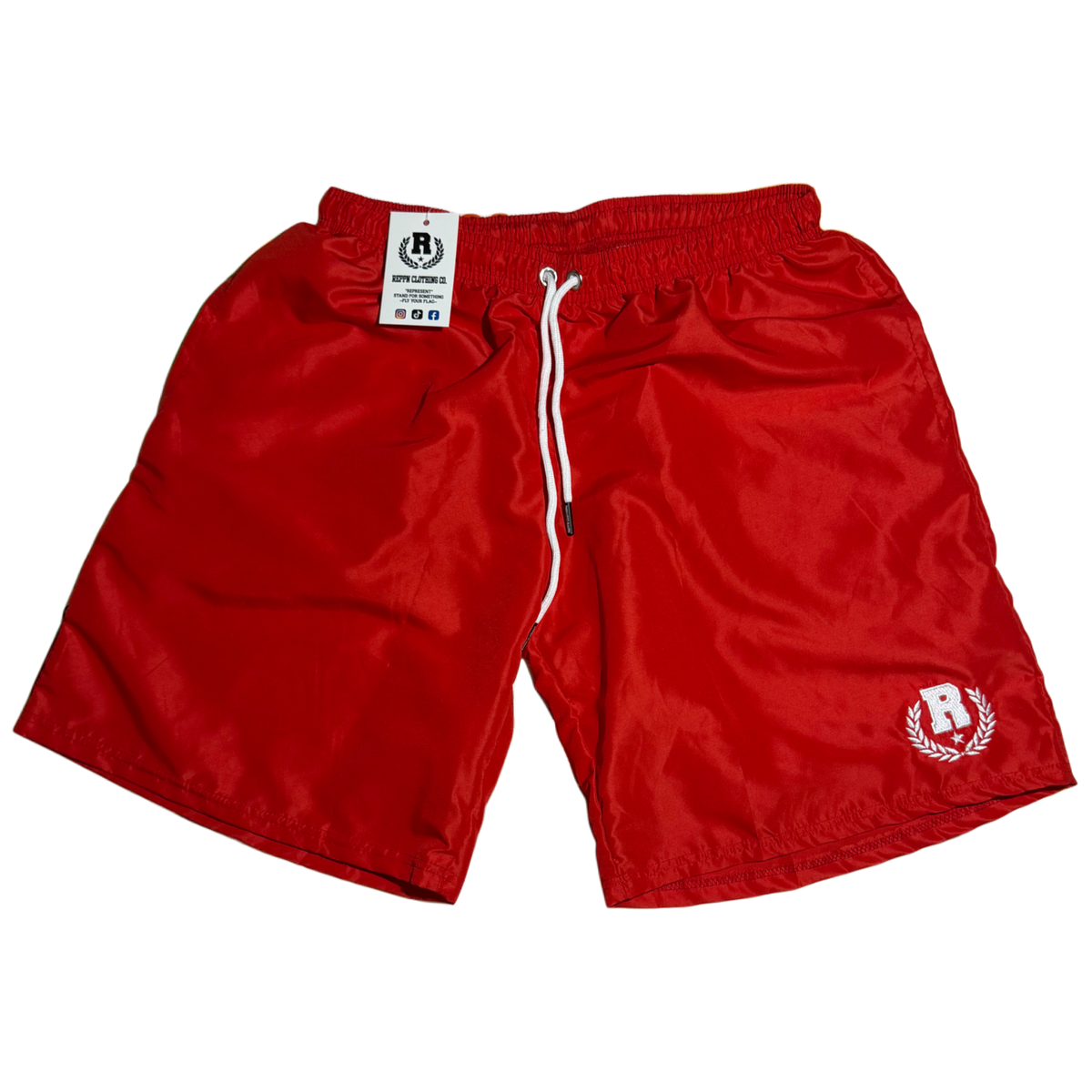 REPPN - Nylon Windbreaker Shorts - Red
