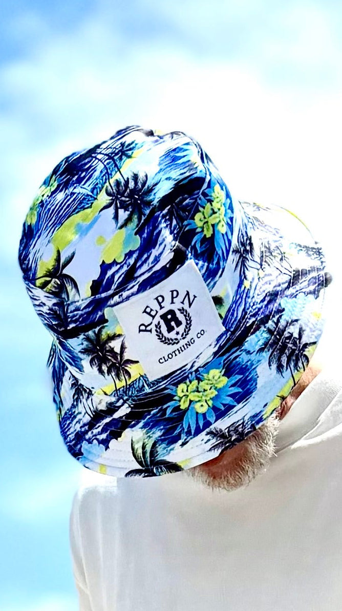REPPN - Tropical Vacation Bucket Hat - Indigo