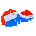 REPPN CREW - Windbreaker Jacket & Shorts Set - Orange/Blue