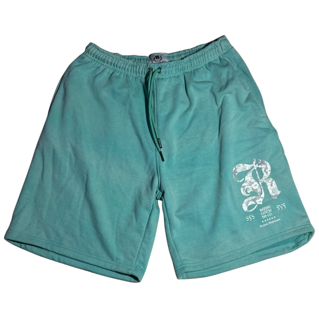 REPPN - Signature Series Fleece Sweat Shorts - Aqua
