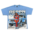 REPPN - Men’s Summer Collection Full front graphic t-shirt - Baby Blue