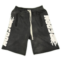 REPPN - Men’s Heavyweight fleece sweatshorts Black (washed)