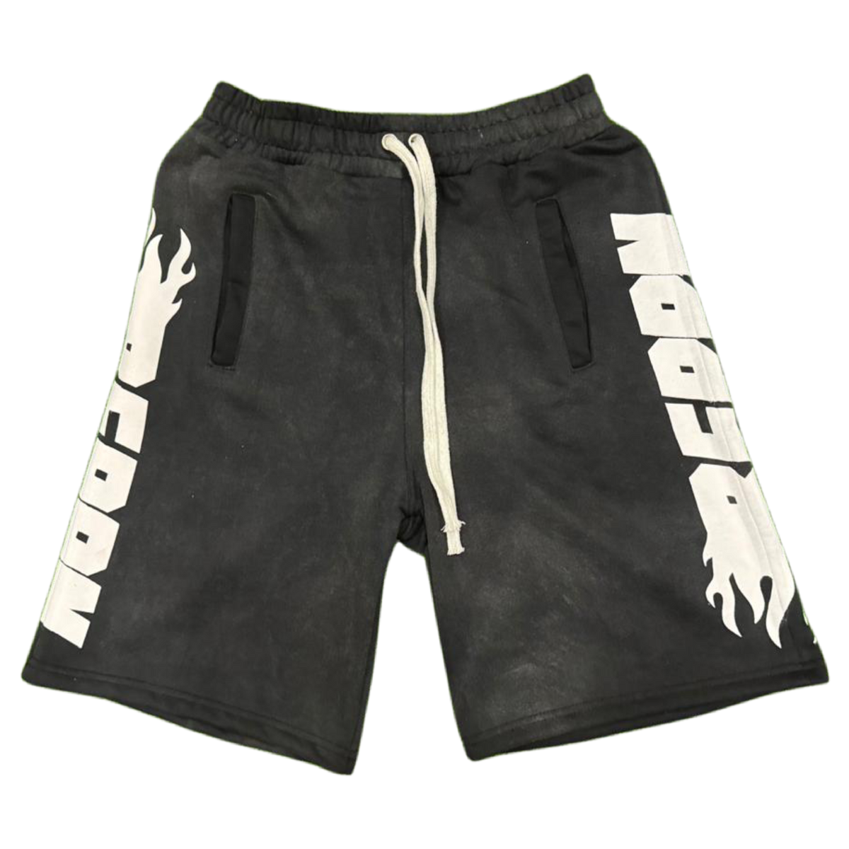 REPPN - Men’s Heavyweight fleece sweatshorts Black (washed)