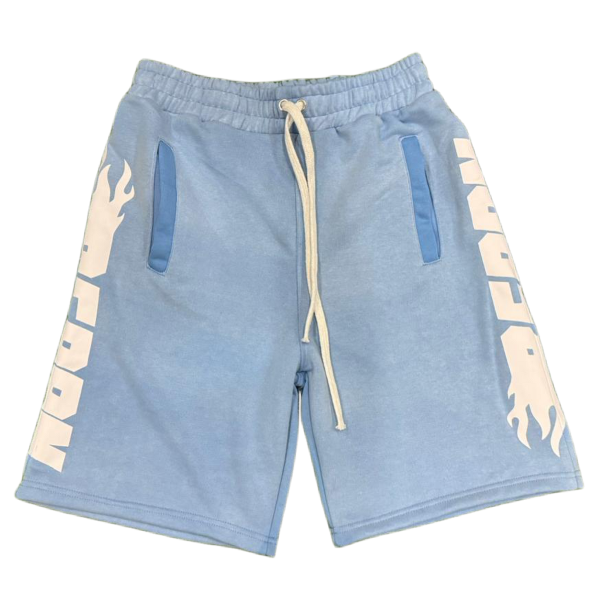 REPPN - Men’s Heavyweight fleece sweatshorts Baby Blue (washed)