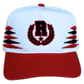 REPPN - Retro Style SnapBack EmbroideredHat - White/Red/Black