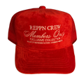 REPPN - Members Only Red Velvet Trucker Hat - Mesh Snapback